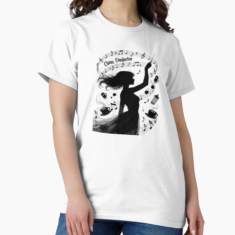 Chaos Conductor Mom Music & Chaos Symphony Silhouette Art by lbgearhart