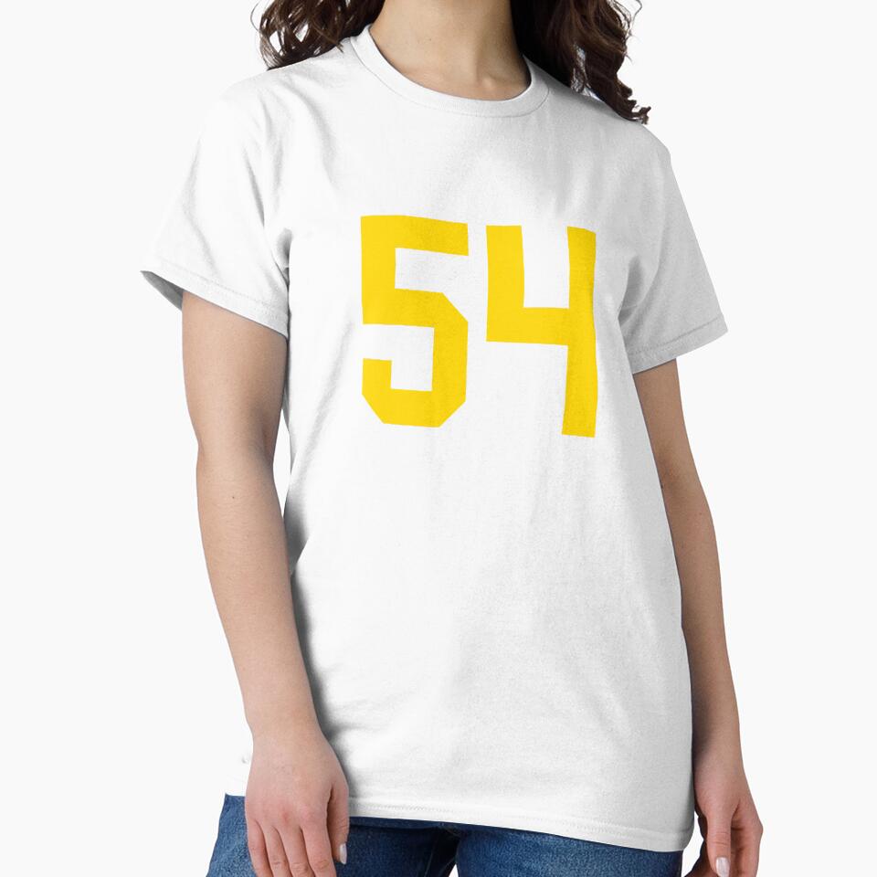 Bold Yellow Sport Number 54 by NECHSTORE
