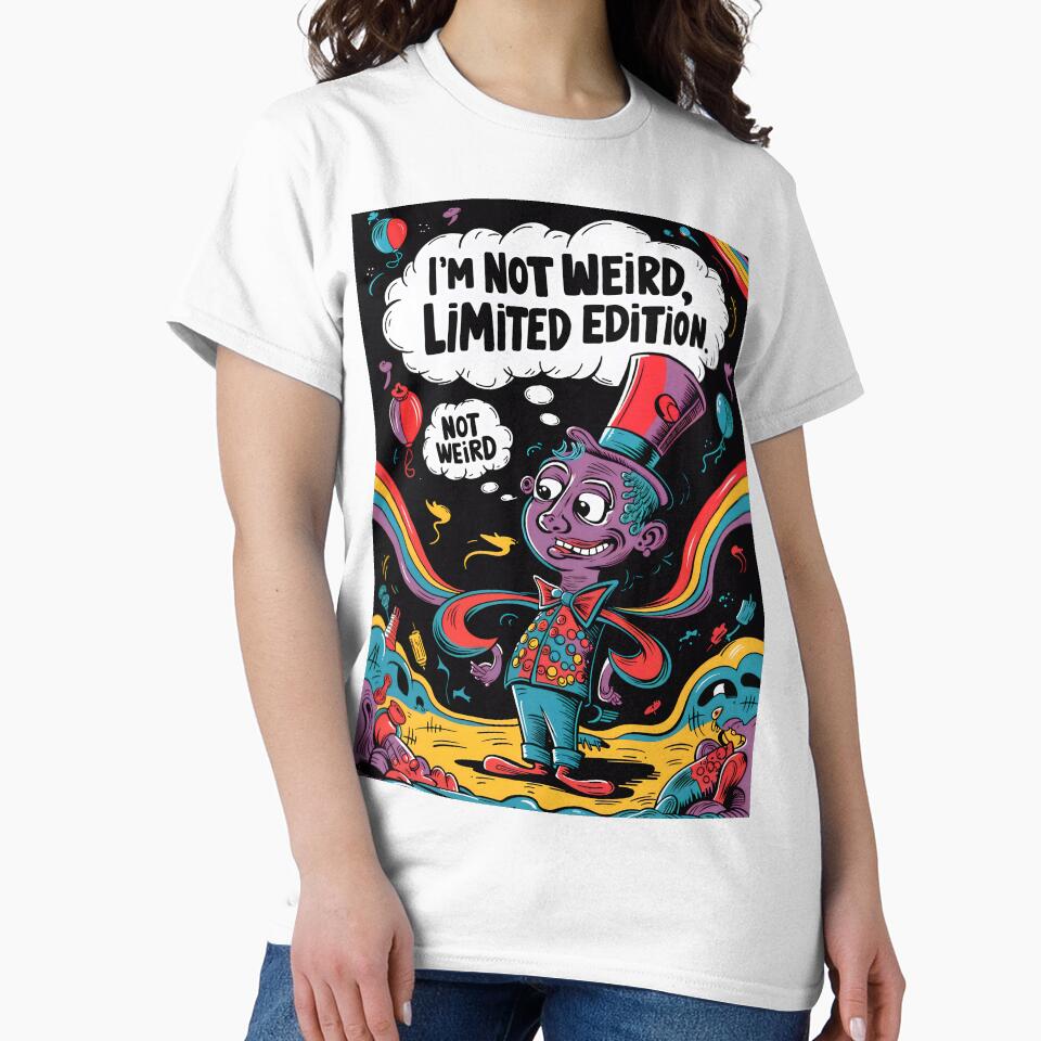 Funny Guy With The Quote I'm Not Weird, Limited Edition by TheArtOfPat
