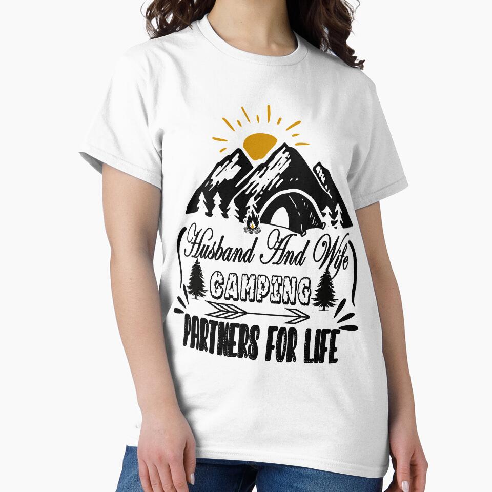 Husband And Wife Camping Partners For Life, love by ESAMSTORE