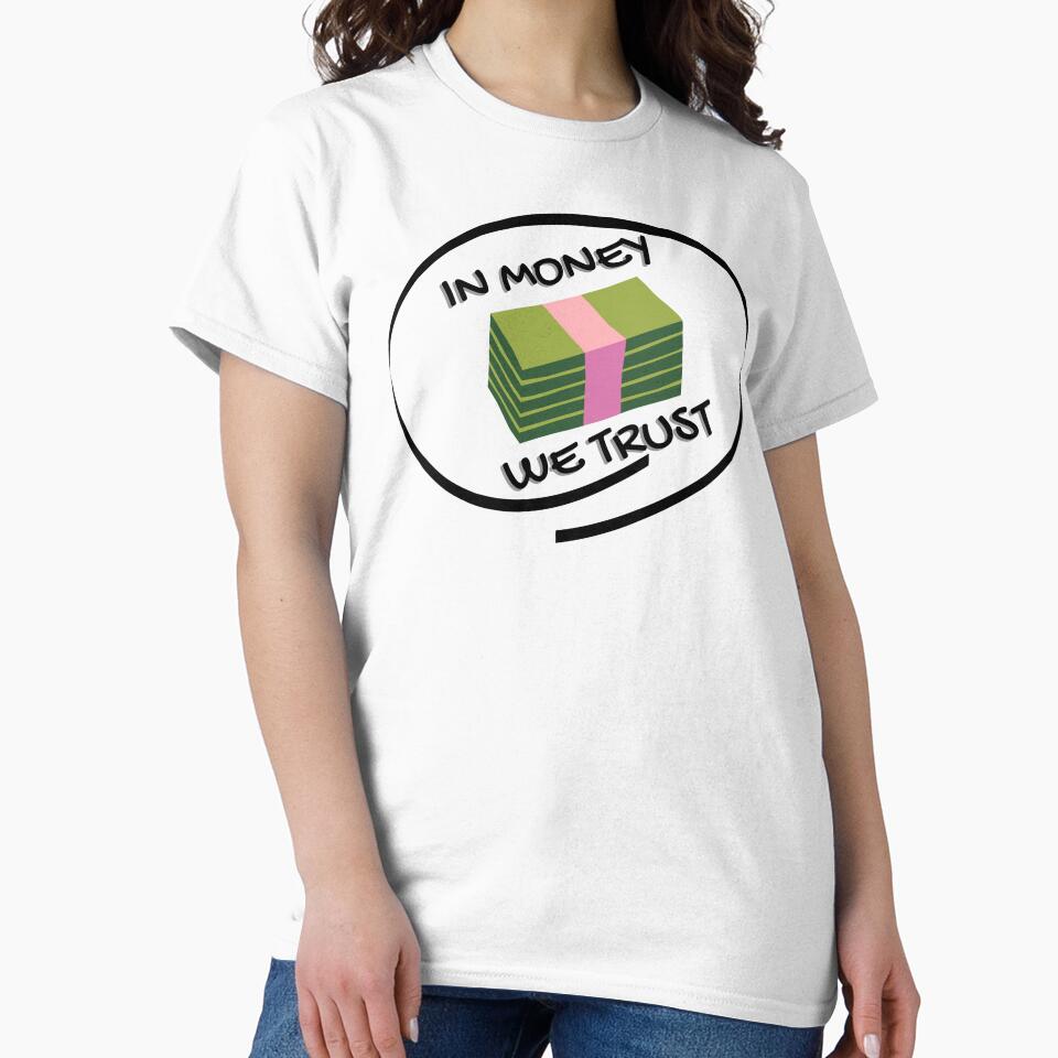 In money we trust cash dollar signs currency crypto rich by to-esu