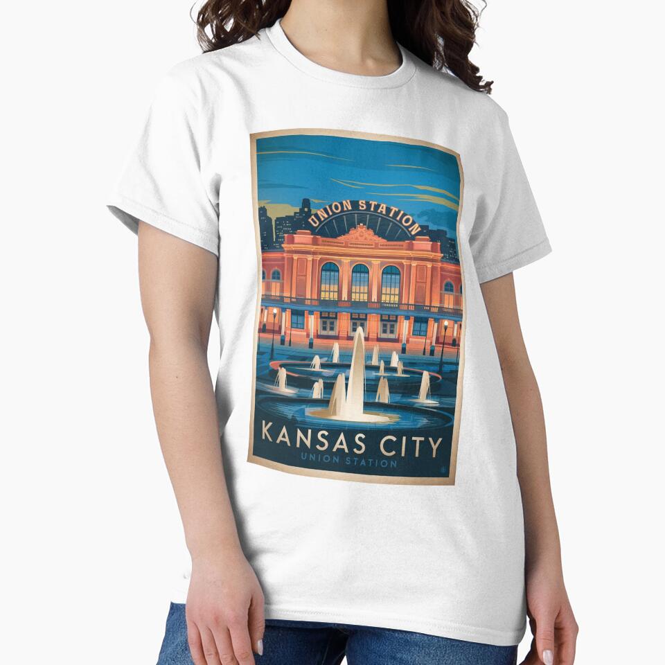 Kansas City Vintage Travel Poster by TravelerRat