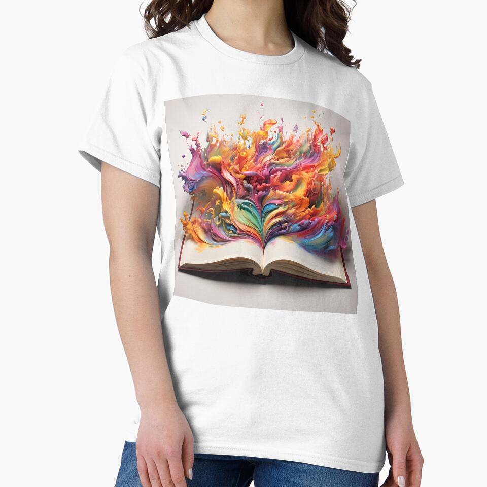 colorful abstract book digital art print by dcrc