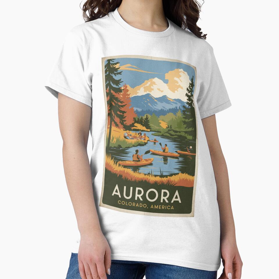 Aurora Vintage Travel Poster by TravelerRat