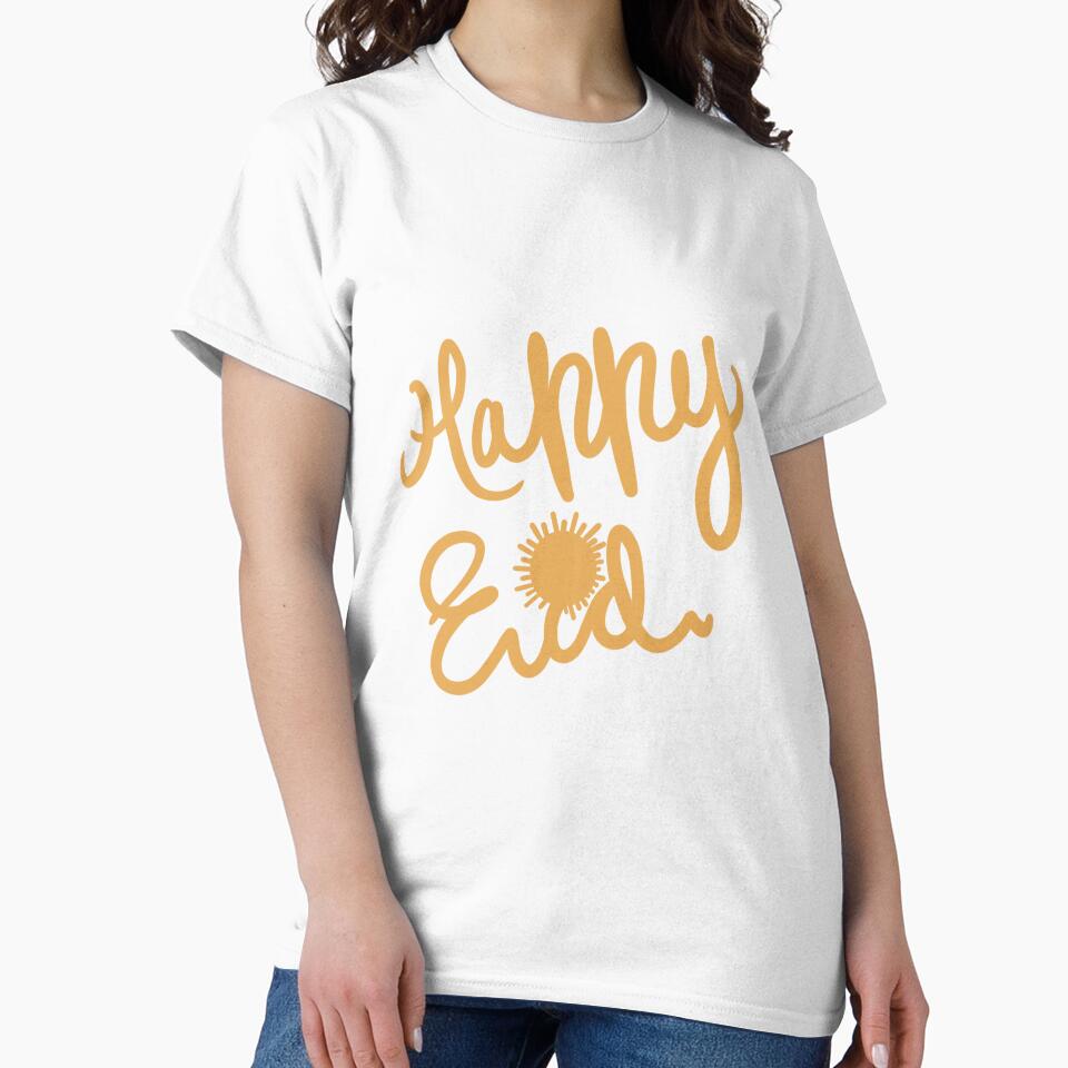 Happy Eid Festival Sunshine Greetings Hand Lettering plain by chuckletuckle