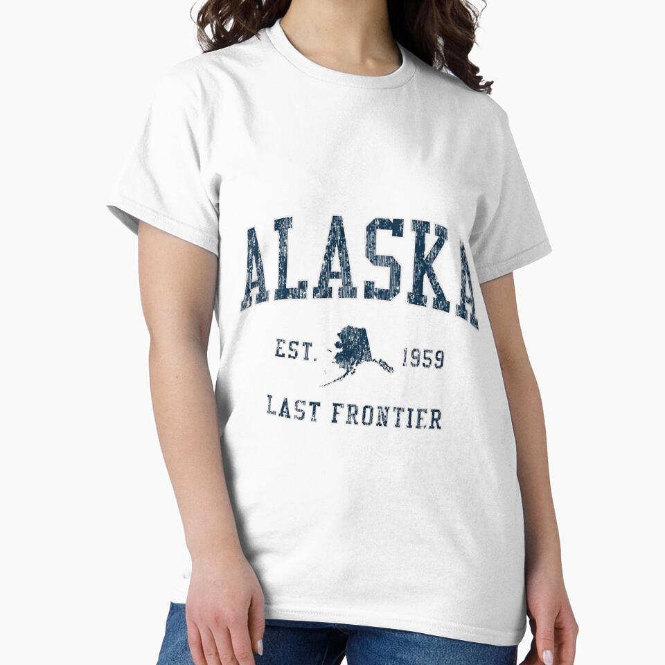 Retro Alaska Vintage Sports Design Tee by smoothcricketer