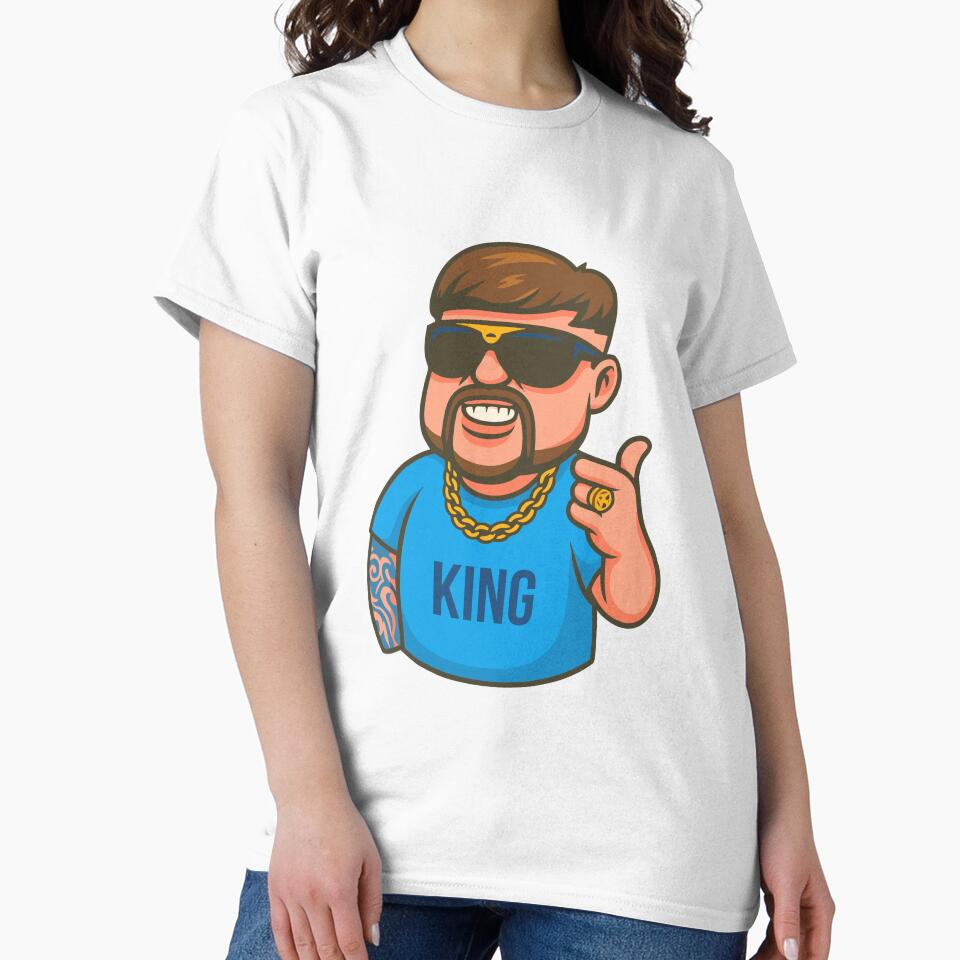 King of Ibiza T-Shirt Viral Bowl Haircut Meme Tee Ibiza Final Boss by w1ckerman