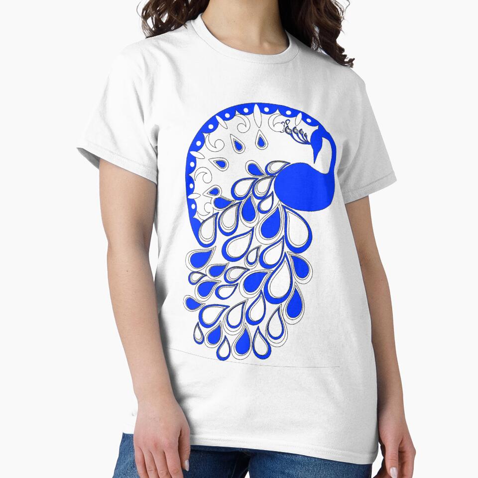 Peacock art Fitted by StoreVillaGiftt