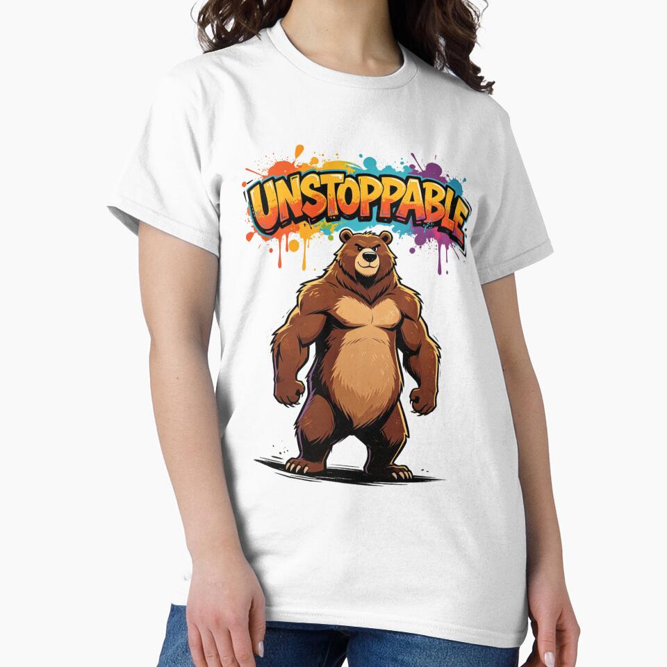 Unstoppable Bear Strength Attitude by LINSSEX Style • Urban & Sport Streetwear
