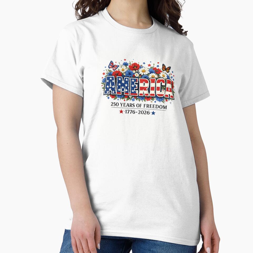 America 250 Years of Freedom Patriotic Design by NovaCraft30