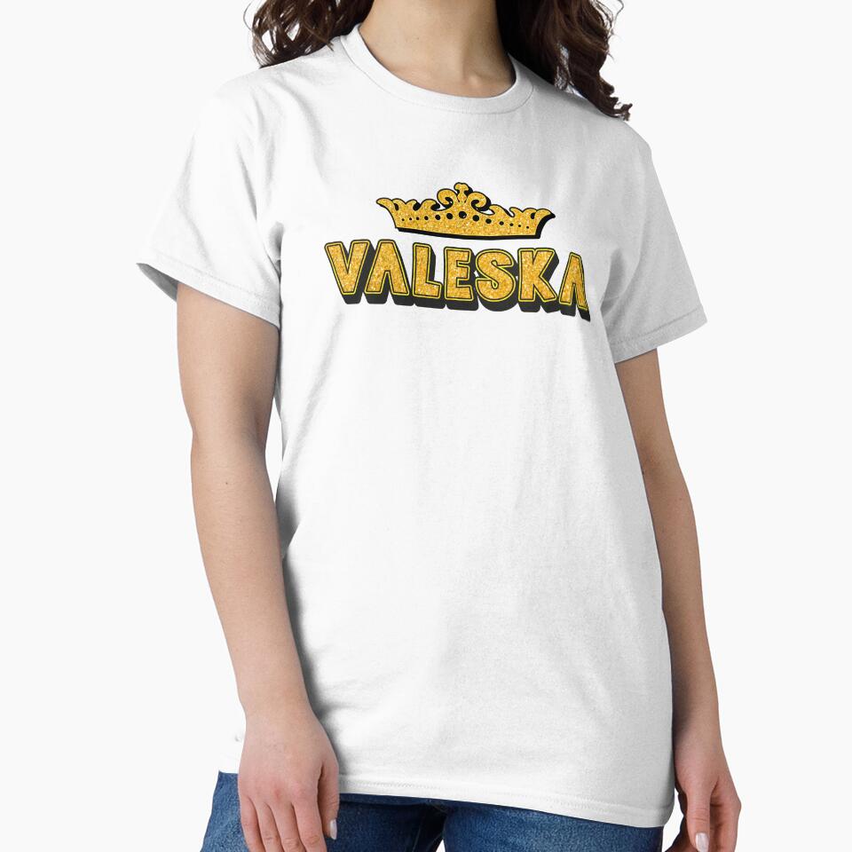 Valeska Personalized Funny Custom Name Crown Design by Watsonarts