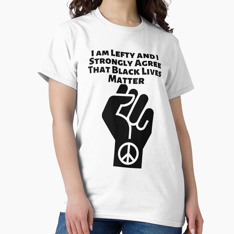 Left-handed people supporting support black lives by PaperDreamPod