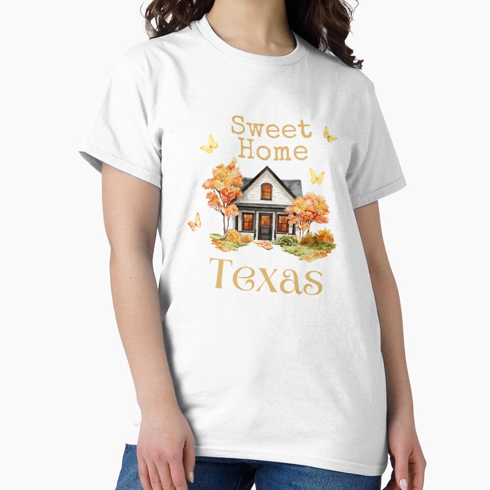 Sweet Home Texas - Vacation Hometown Vintage Souvenir by Mozaic Clothes