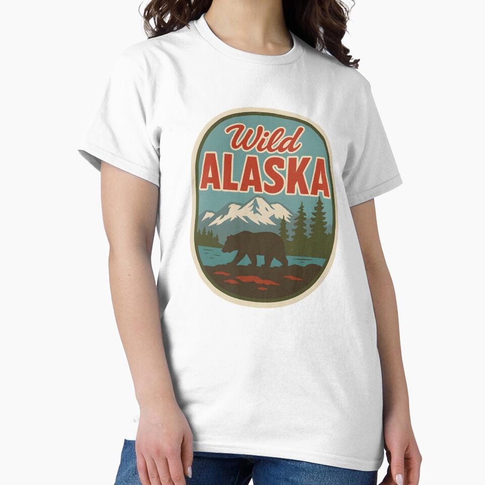 Wild Alaska vintage decal travel by LoveLabDesign