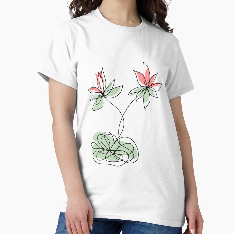 Lotus Line Art by mariazegena