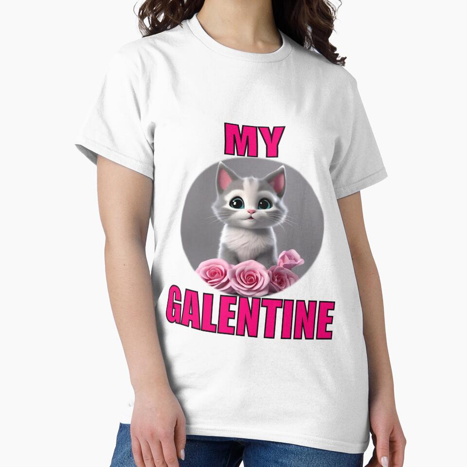 My Really Super Cute kitten on Galentines day and Galentines party, gift idea for Galentines day by sailorsam1805