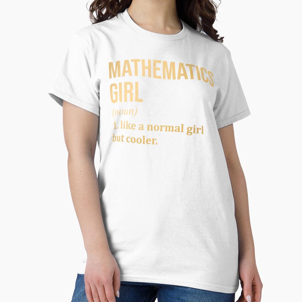 Mathematics Girl Definition in Gold by XCIV
