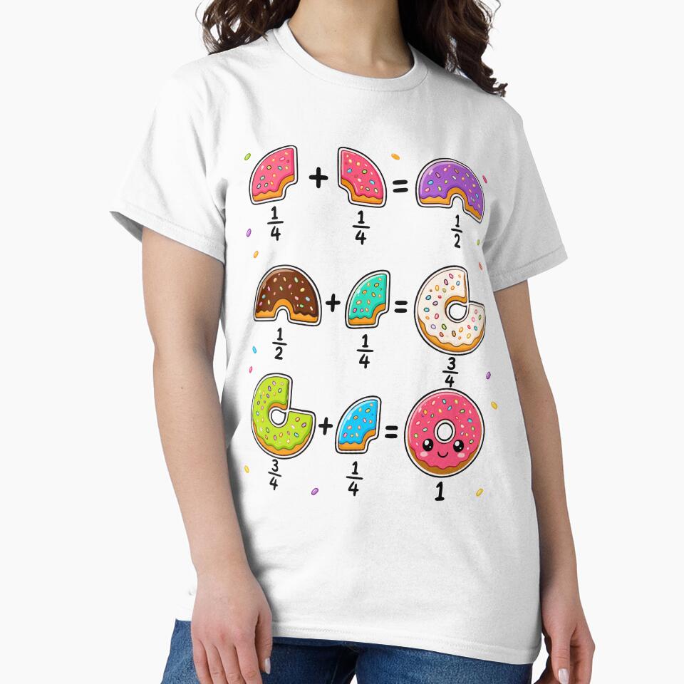 Donut Fractions Learning Math Humor by HandicraftArt