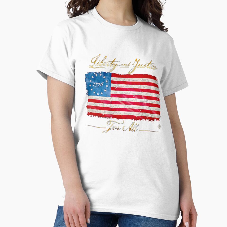Patriotic Long Sleeves Patriotic 1776 Betsy Ross by AgustinKutch