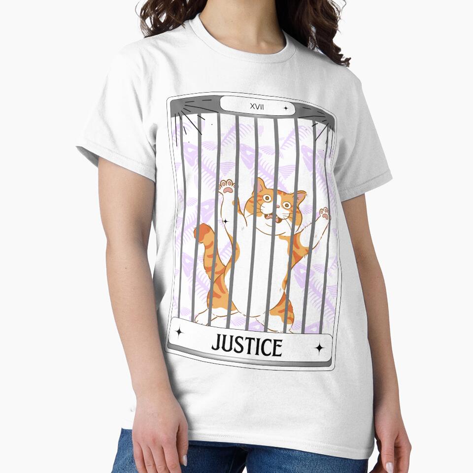 Tarot Card Orange Cat Justice by BettySpicer