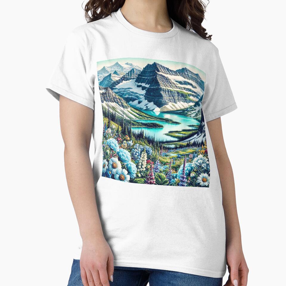 National Parks Series #29 – Glacier National Park Majestic Landscape by Meta2Physical