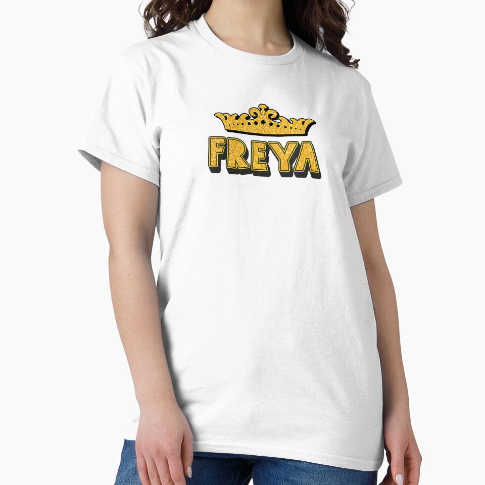 Freya Personalized Funny Custom Name Crown Design by Watsonarts