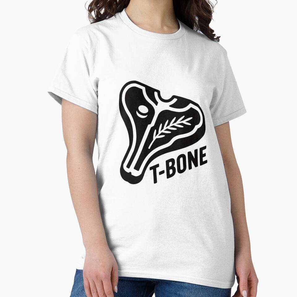 T-Bone Steak Butcher Style Logo by ziblod