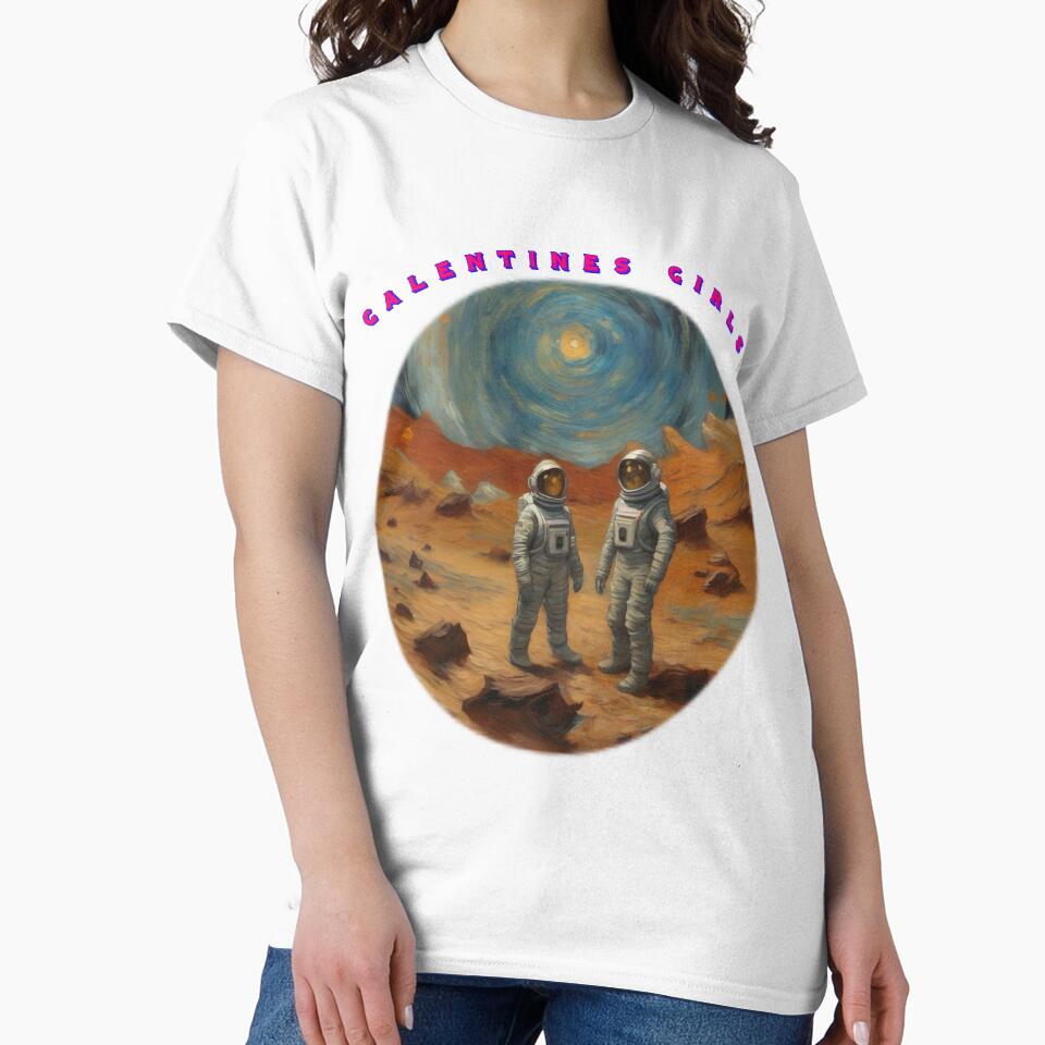 Van Gogh Style Spacewomen galentines girls thinking of galentines day gifts by sailorsam1805
