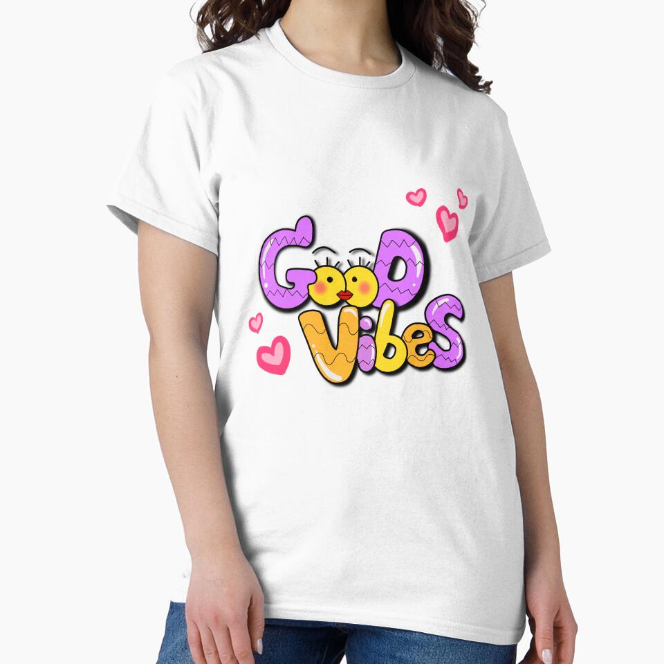 Good vibes cute text by Hwangmine