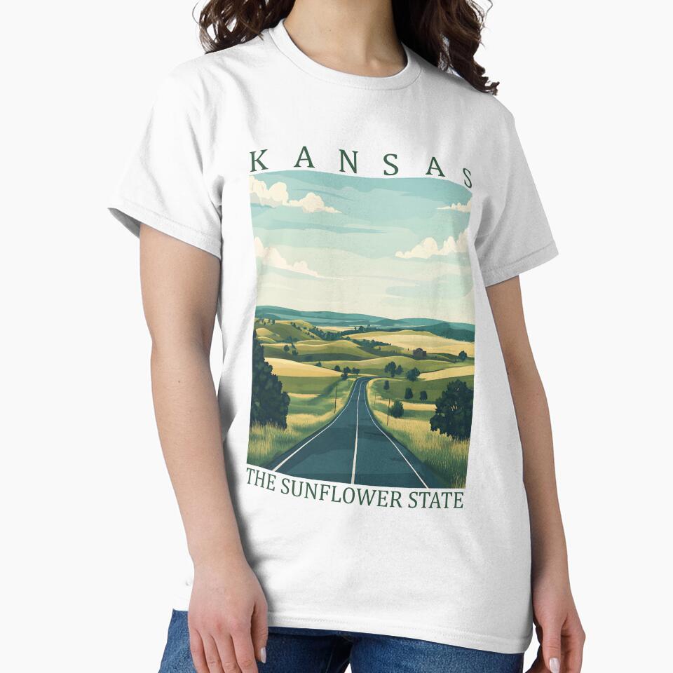 16 Kansas Travel Poster by Lucy Goosy Art