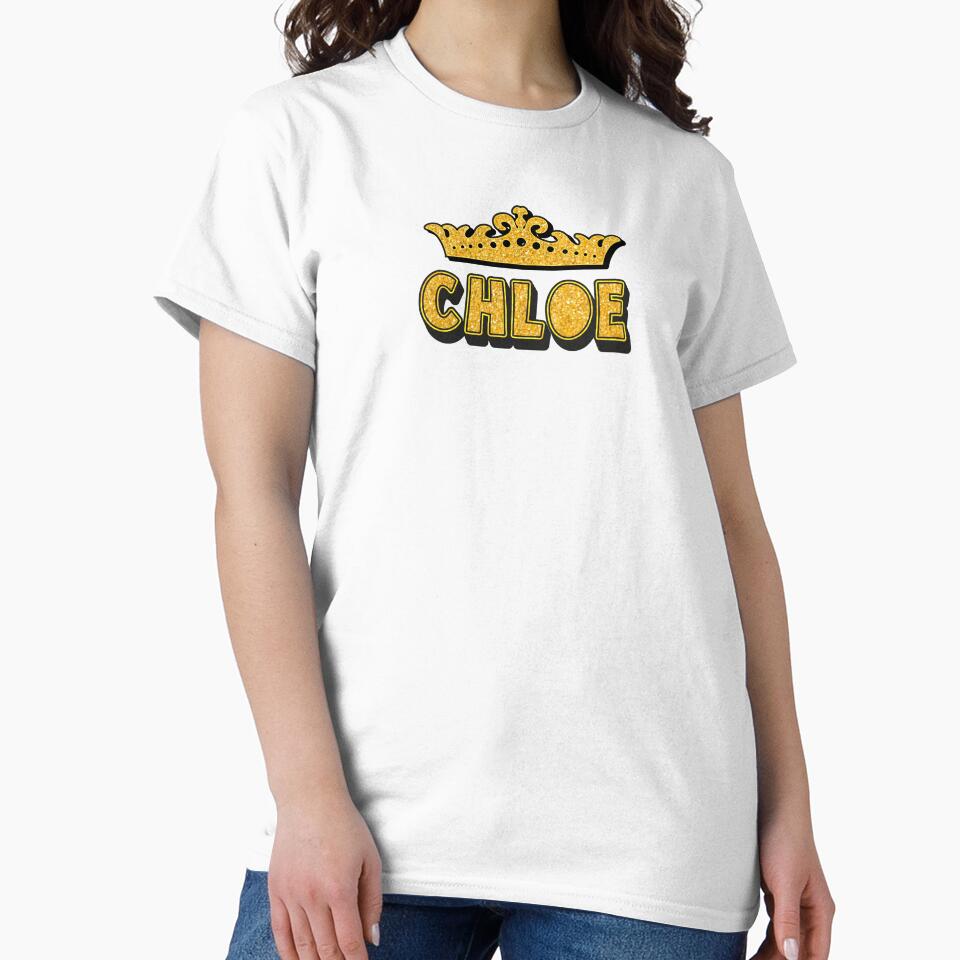 Chloe Personalized Funny Custom Name Crown Design by Watsonarts