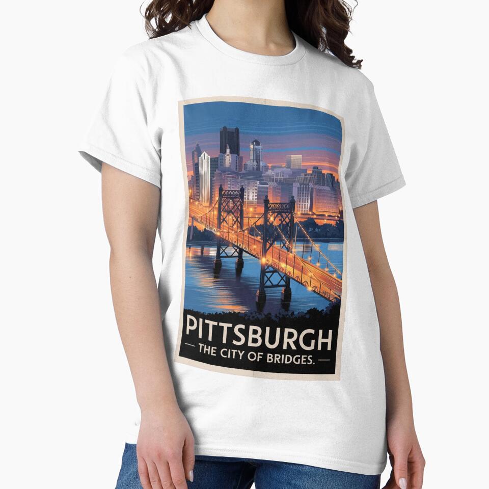 Pittsburgh Vintage Travel Poster by TravelerRat