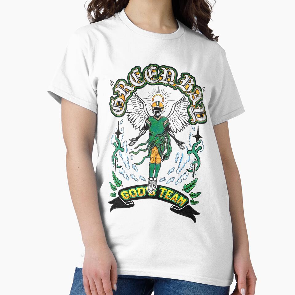 Green Bay Football God’s Team Shirt | Hand-Drawn Wisconsin Fan Apparel by WyrdBrand