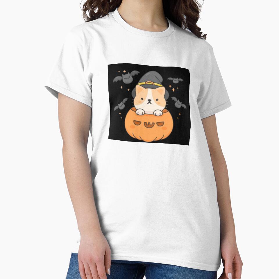 Halloween cat illustration by Nelliii-