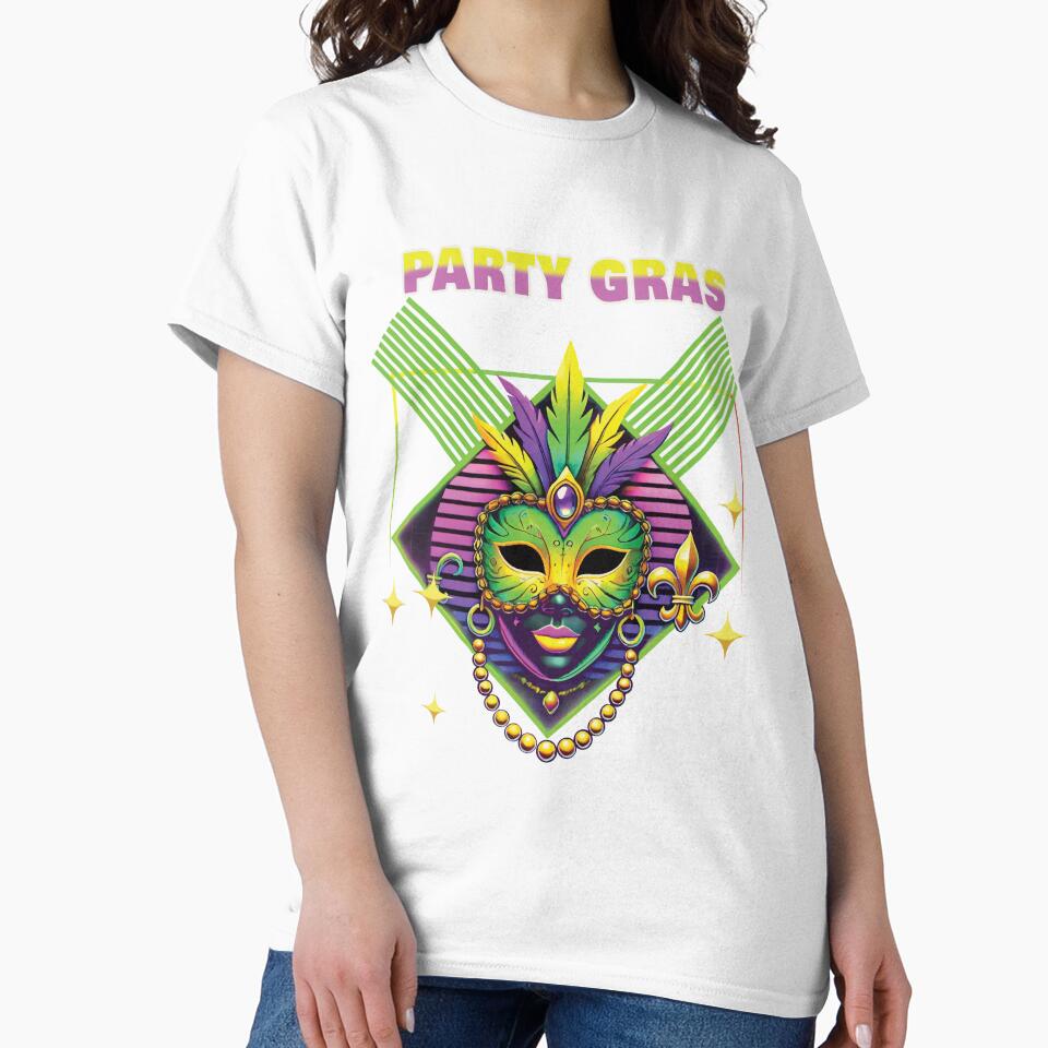 Mardi Gras Party Gras Mask Celebration by LuminOrb