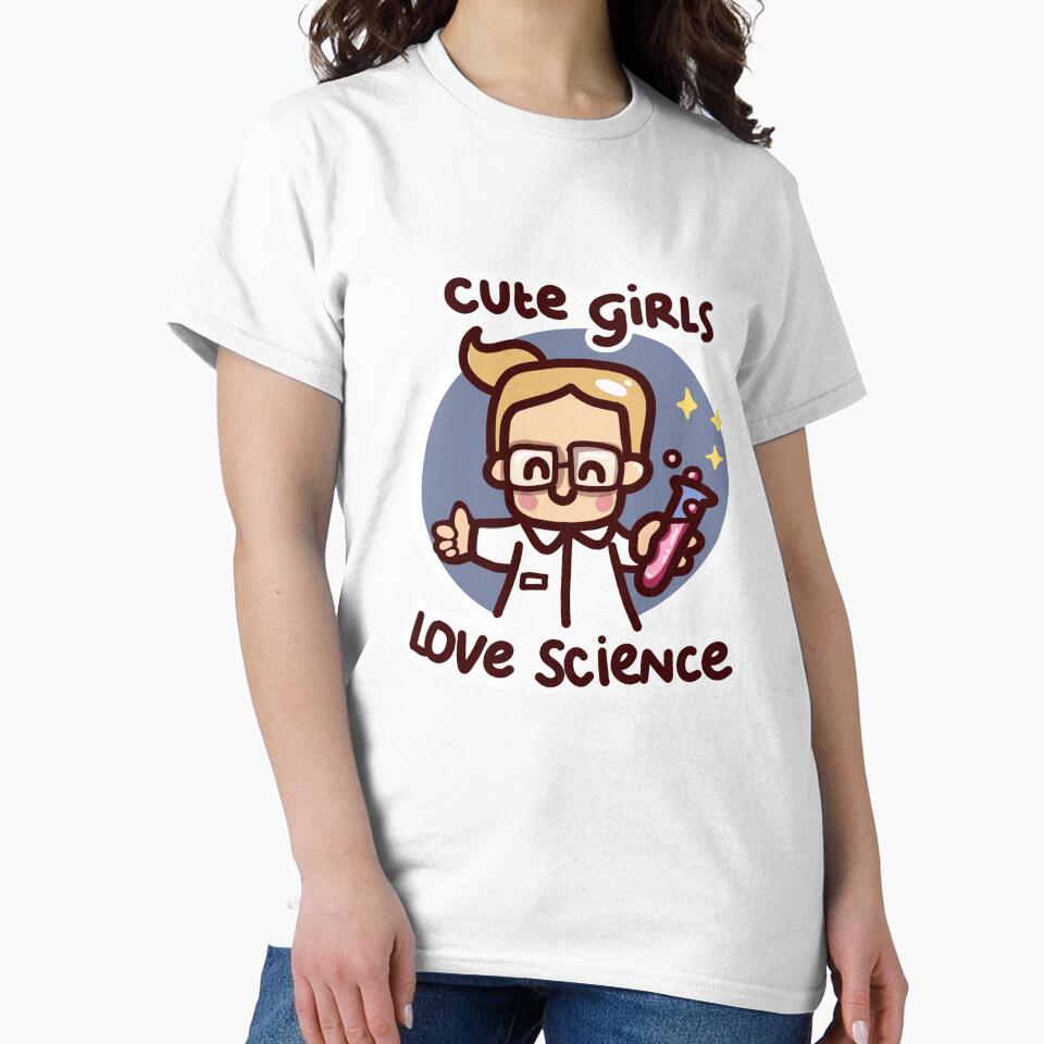 Cute girls love science stickers kawaii stem study by sianelliot