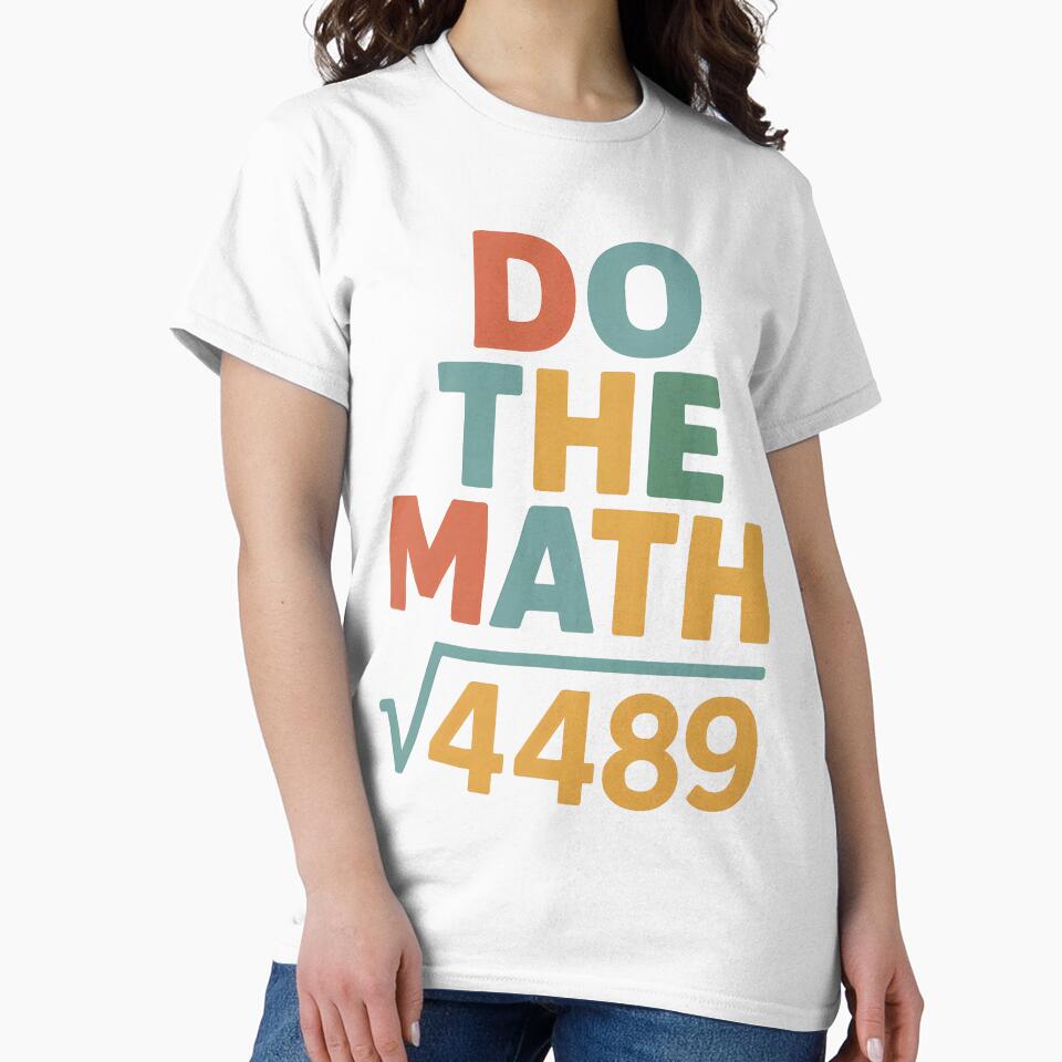 Do The Math Four Four Eight Nine Funny Number by clarabersetart