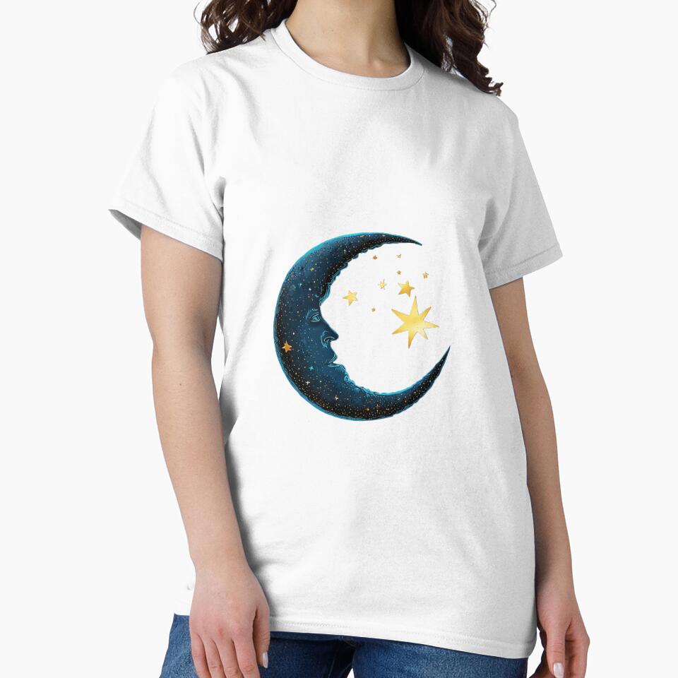Moon and stars by Pragya Dureja