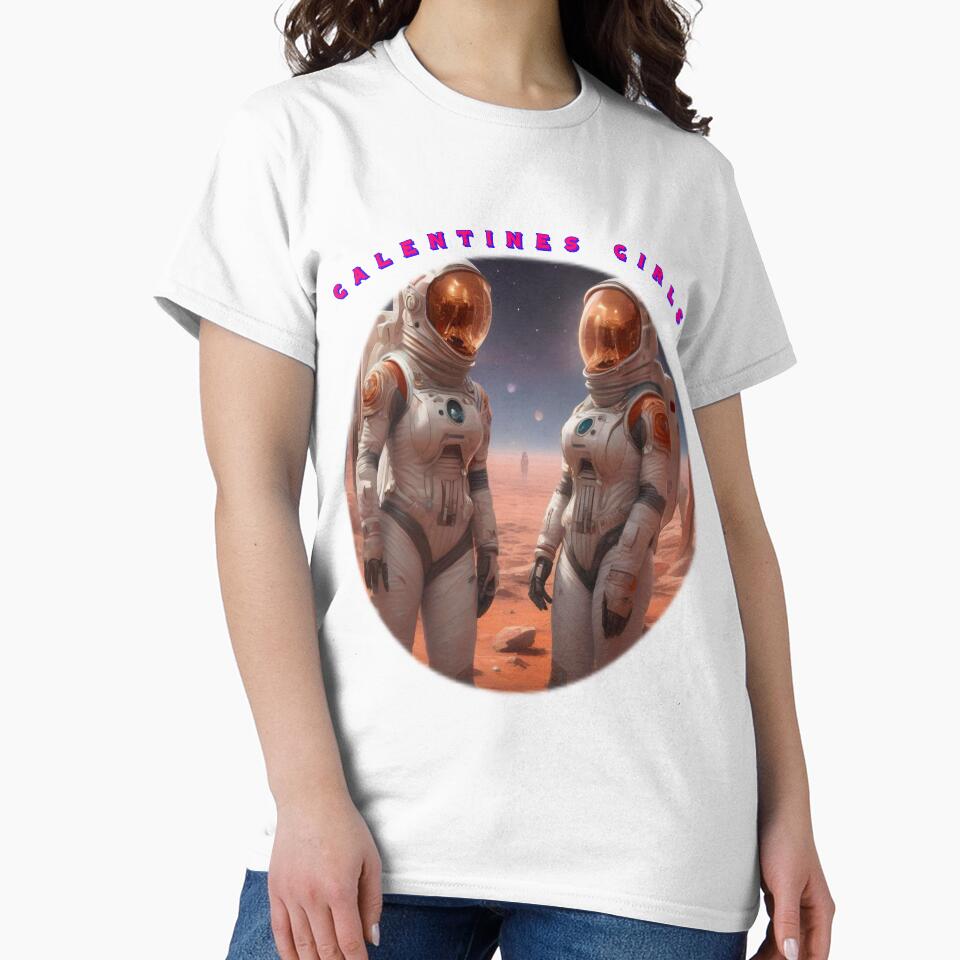 Girlfriend Spacewomen galentines girls thinking of galentines day gifts and exchanging galentines days wishes by sailorsam1805