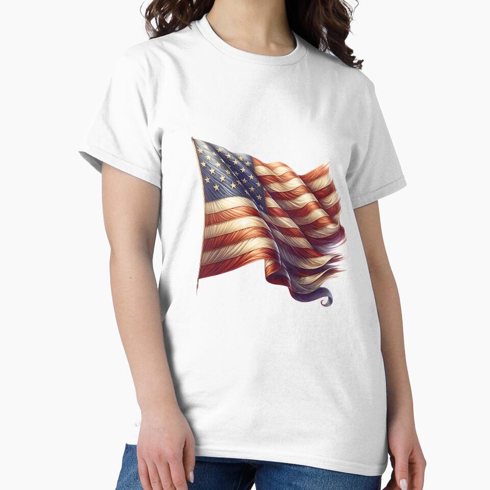 Retro USA Flag – Vintage Patriotic Design by artedigital99