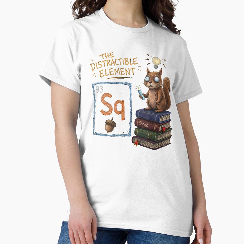 Orgo Squirrel Periodic Table Cute Cartoon Chemistry Humor by chattsuede