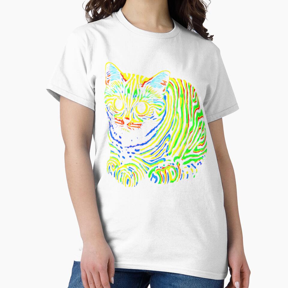 Colorful Psychedelic Cat by Topmaxdesign