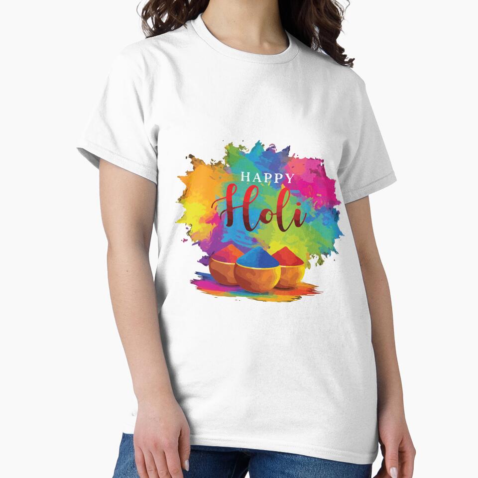 Happy Holi Festival of Colors Colorful Holi Powder Indian Festival Design by kiralynstration