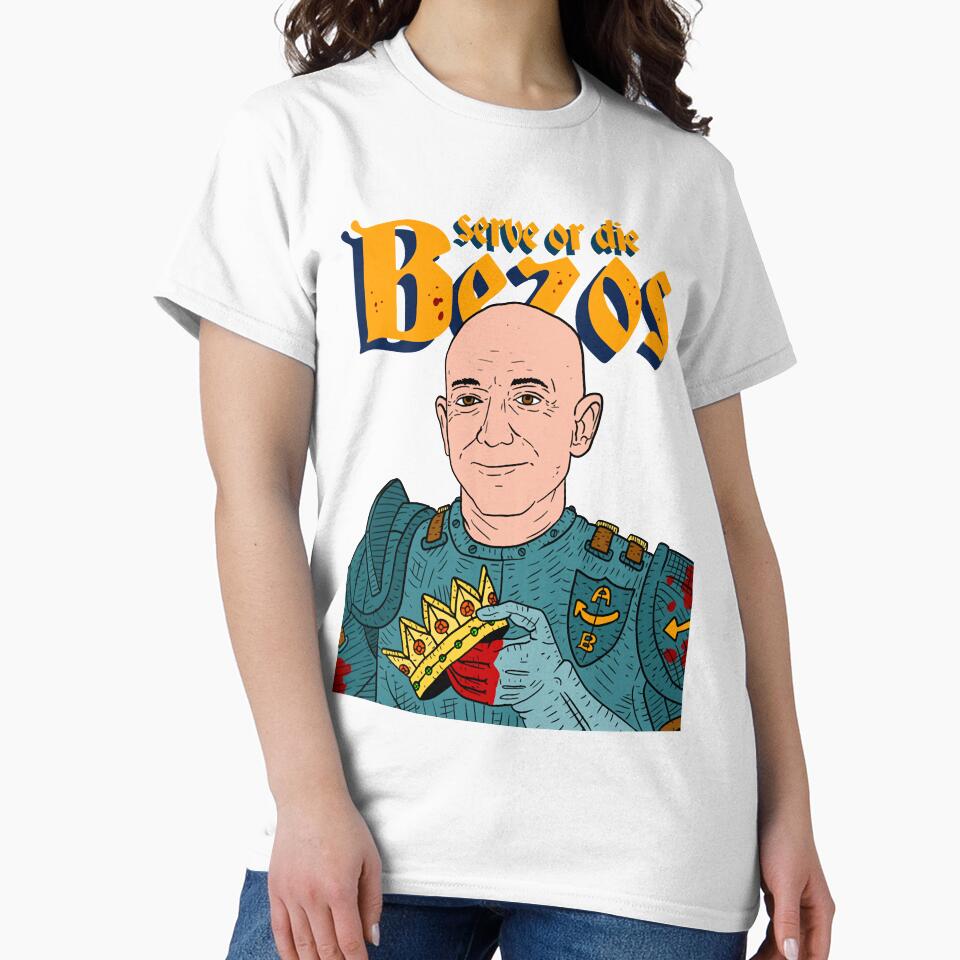 Music Vintage Retro Serve King Jeff Bezos Amazon Funny Graphic Gift by Pykeloknight535