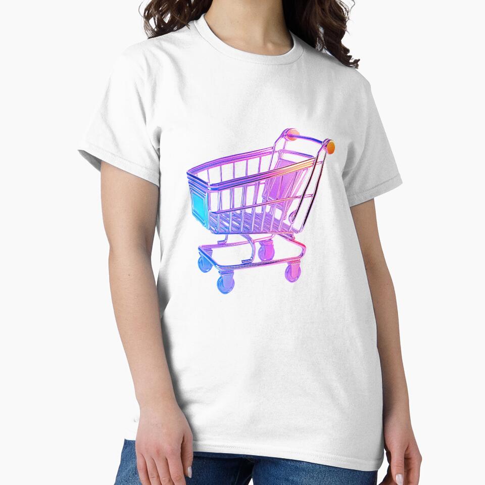 Neon Gradient E-commerce Shopping Cart by Creatby7030