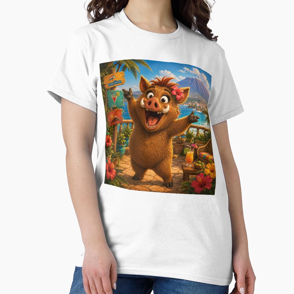 Grugnolina the Chatty Boar — Always Something to Say in Tenerife by CanaryVibesArt