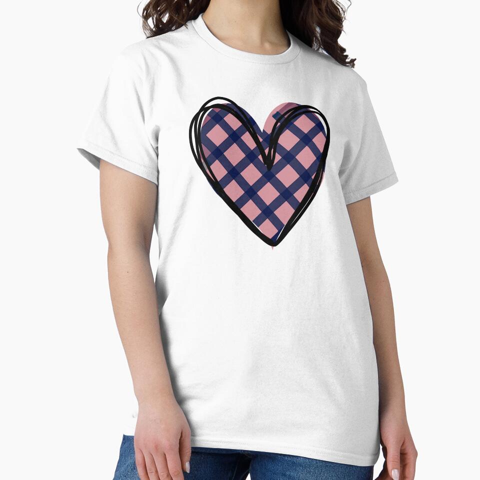 Valentine's Day Heart Boyfriend Girlfriend Crisscross Pattern by SStarDesigns