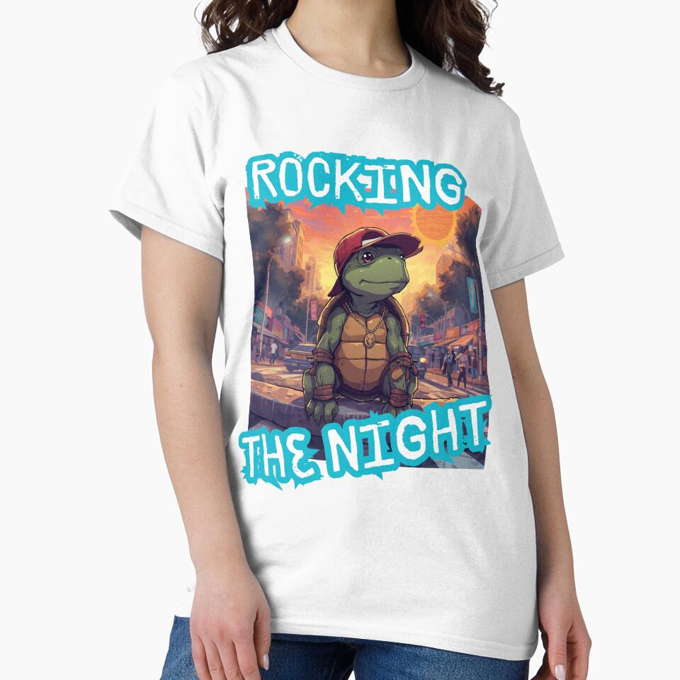 Turtle rocking the night by SweetySugar