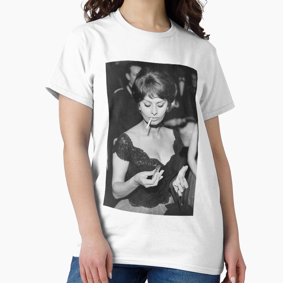 Natural Passionate Joy Acting Sexy Beauty Sophia Loren Smoking Gift Movie Fans by DebbieConquer