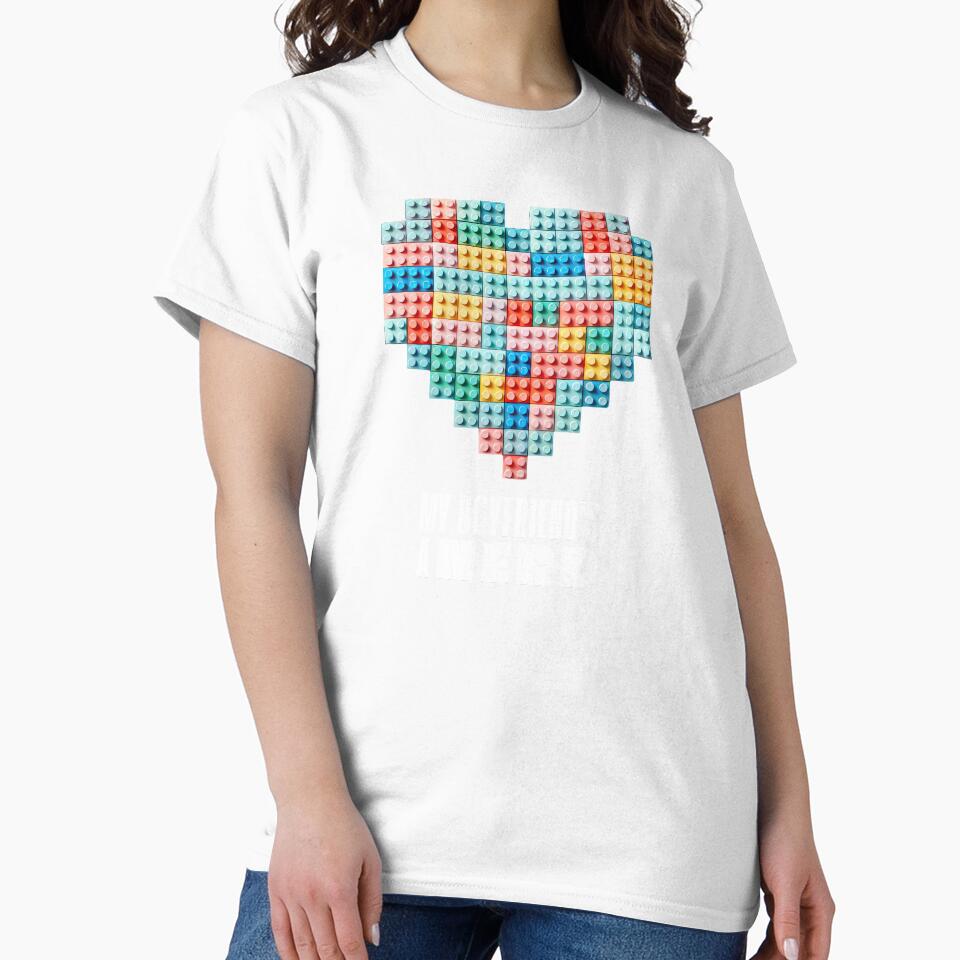 Heart Blocks Colorful Nerd Boyfriend Valentine by SStarDesigns